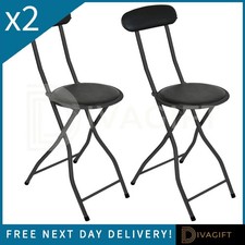 Black padded folding high - 2,