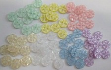 10 STAR BUTTONS FLOWER BABY