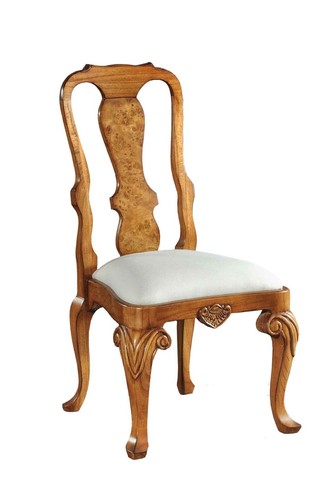 Walnut dining chair side - chair,