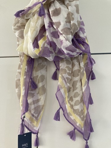 Ladies chiffon scarf lilac - scarf,