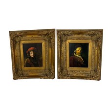 2 Paintings Framed Rembrandt