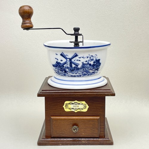 Vintage ceramic coffee grinder - vintage,