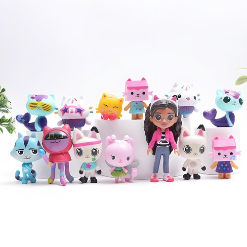 13pcs set gabby dollhouse - gabby's,