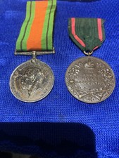 World War 1 George V Silver Victory  Medal & 1921 Army Rifles Best Shot Named