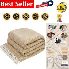 Elegant Merino Wool Blanket