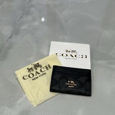 Coach Black Leather Card