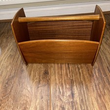 Vintage Retro  Teak ! Magazine Rack  Mid Century Newspaper Rack