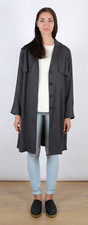 Just Female Trust Trenchcoat Trench Coat Size Small BNWT RRP £138 Anthracite