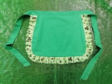 Ladies St Patricks Green Shamrock Pinny Fancy Dress Irish Eurovision One Size *3