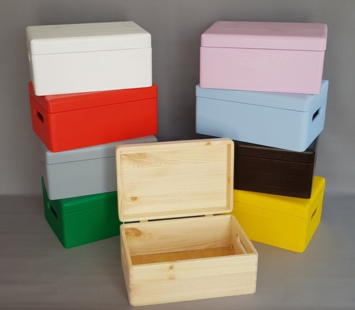 Wooden box souvenirs trunk - wooden,