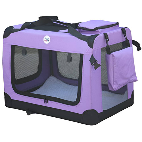 Hugglepets fabric dog crate - fabric,