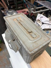 Belmont 50 Cal M2 Flaming Bomb Ammo Box WWII US Army? Side Opening  Genuine Item