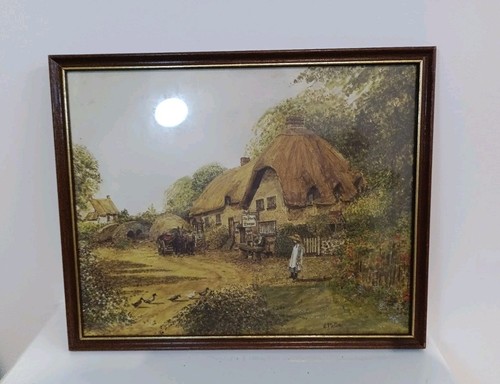 English cottage print framed - ,
