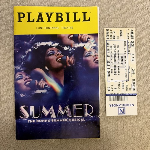 Playbill summer lunt - , lunt-