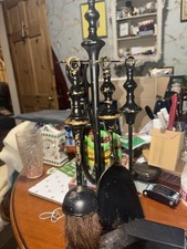 Vintage Brass 4 Piece Fire