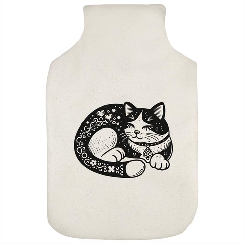Sleeping cat hot water - cat',