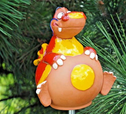 Ceramic garden ball decoration - ceramic,