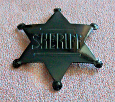 sheriff badge metal black