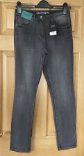 BNWT NEXT straight leg high rise GREY Jeans Size 6 R RRP £30