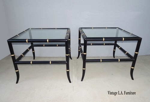 Pair black ebonized bamboo - black,