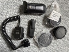 Canon Off-Camera Shoe Cord and Canon barcode reader E - with Softcase