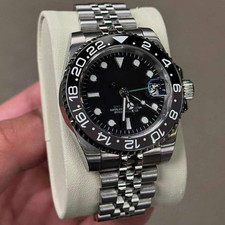 Custom 40mm GMT-Style Wayne Design NH34 Automatic Mod | Sapphire Glass Luxury