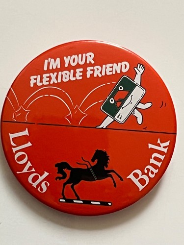 Vintage pin badge lloyds - vintage,