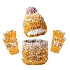 4-8Y Hat Scarf Gloves Set Kids