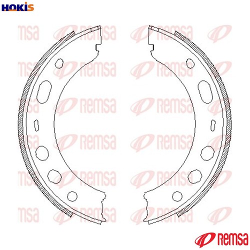 Brake shoe parking - brake,