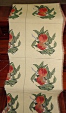 CREAM RED GREEN PEACHES