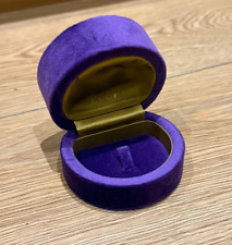 Genuine Original Gucci Jewellery Ring Purple Velvet Presentation Case Box