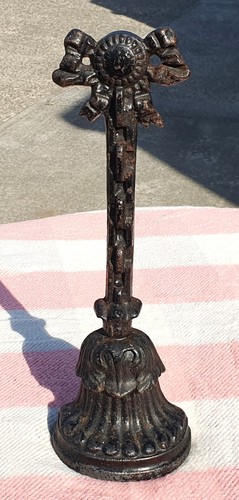 Antique cast iron door stop - iron,
