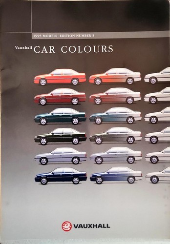 Vauxhall car colours brochure - vauxhall,