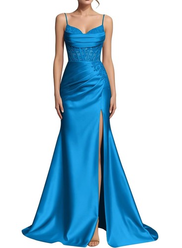 Spaghetti straps satin ruched - spaghetti,