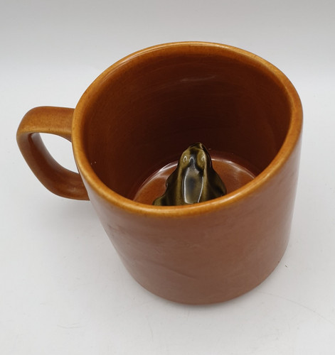 Vintage surprise frog mug - mug, toad