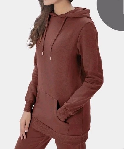 Bnwt brown hooded longline - brown,