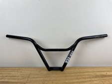 RETRO EASTON 4 PIECE BMX HANDLEBARS BLACK ANGLED 25.5mm BAR CLAMP 730mm WIDE