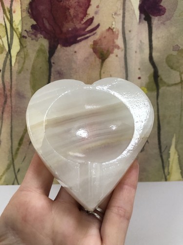 White onyx heart shaped - onyx,