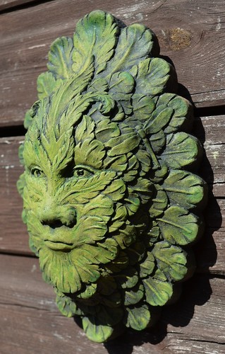 Feather green man wall - , plaque