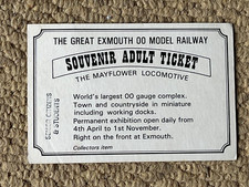 Great Exmouth OO Model Railway, souvenir ticket - assume 1980s