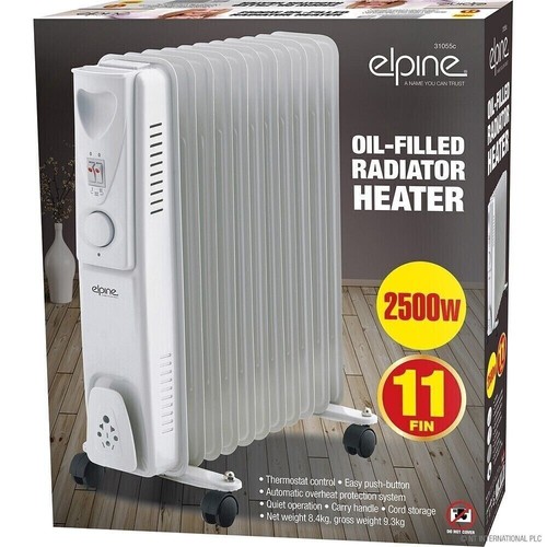 Oil filled radiator fin - filled,