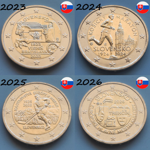 Unc euro commemorative coins - 2,