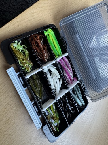 Soft plastic fishing lures set - soft,