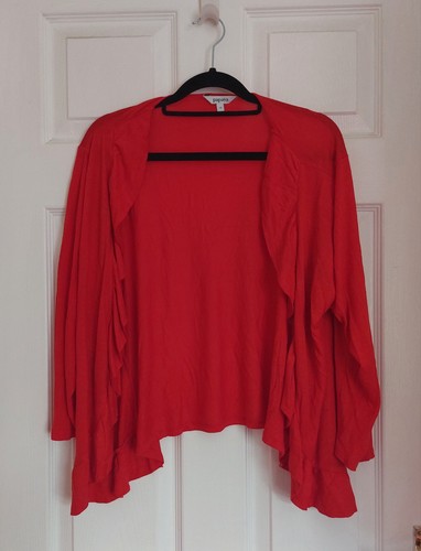 Papaya red waterfall cardigan - waterfall,