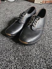Mens Handmade Morris dancing Leather Clogs UK 11. Made In Wigan Lancashire