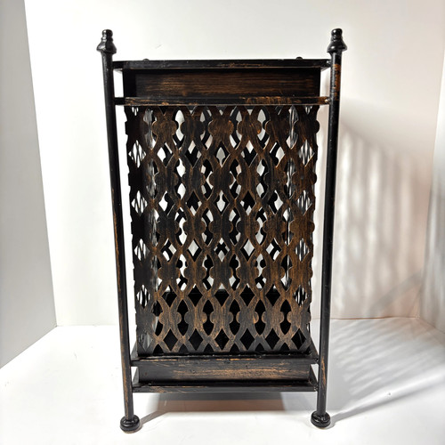 Bronze metal umbrella stand - bronze,