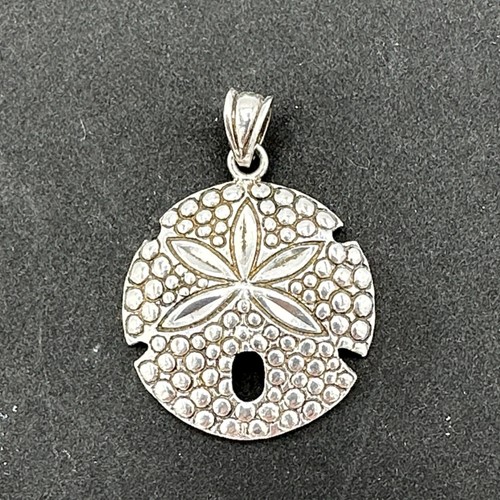 Sand dollar pendant sterling - pendant,