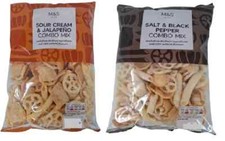 M&S Snacks Sour Cream &Jalapeno and Black Pepper Combo Mix crisp 150g