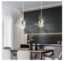 Crystal Ceiling Light LED Pendant Hanging Light For Home 3-colors RRP £46