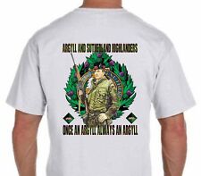 Argyll and Sutherland Highlanders T-Shirt Tshirt A&S Sweatshirt  Grey Argyll